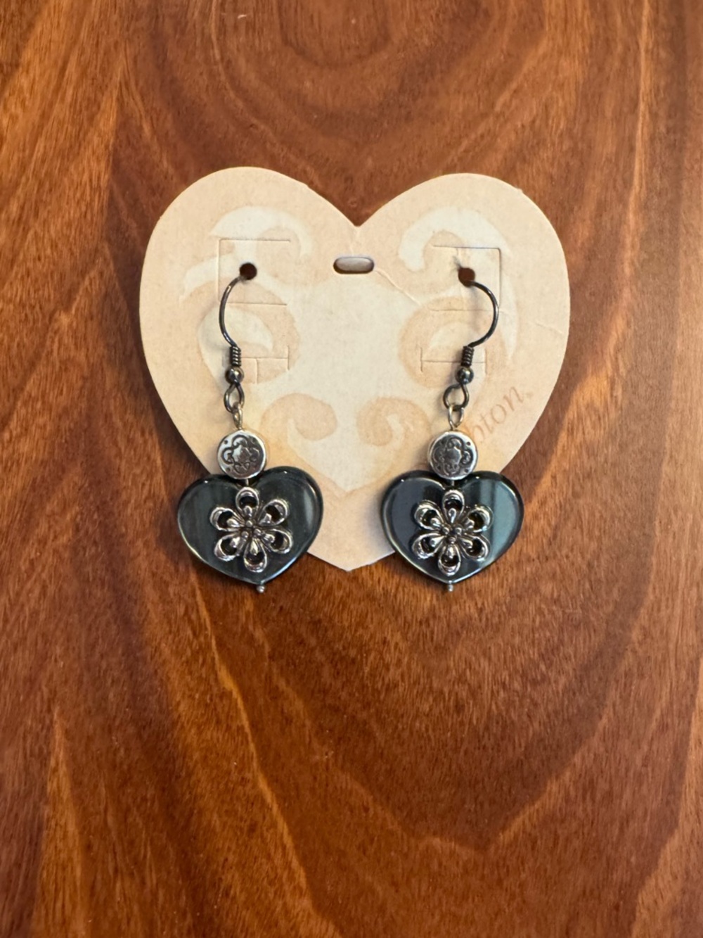 Brighton Button Heart French Wire Earrings